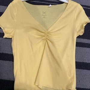 Blue white and yellow shirt like this